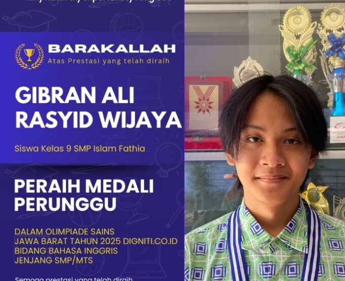 Prestasi Gemilang! Siswa SMP Islam Fathia Sabet Medali Perunggu Olimpiade Sains Jawa Barat