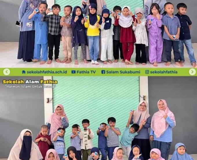 Langkah Kecil untuk Tubuh Kuat: POPM Obat Cacing di KB-TK Islam Fathia
