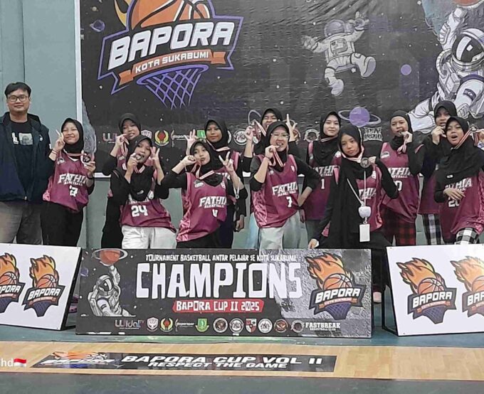 Tim Basket Putri SMP Islam Fathia Raih Juara II BAPORA CUP II 2025 Tingkat SMP se-Kota Sukabumi